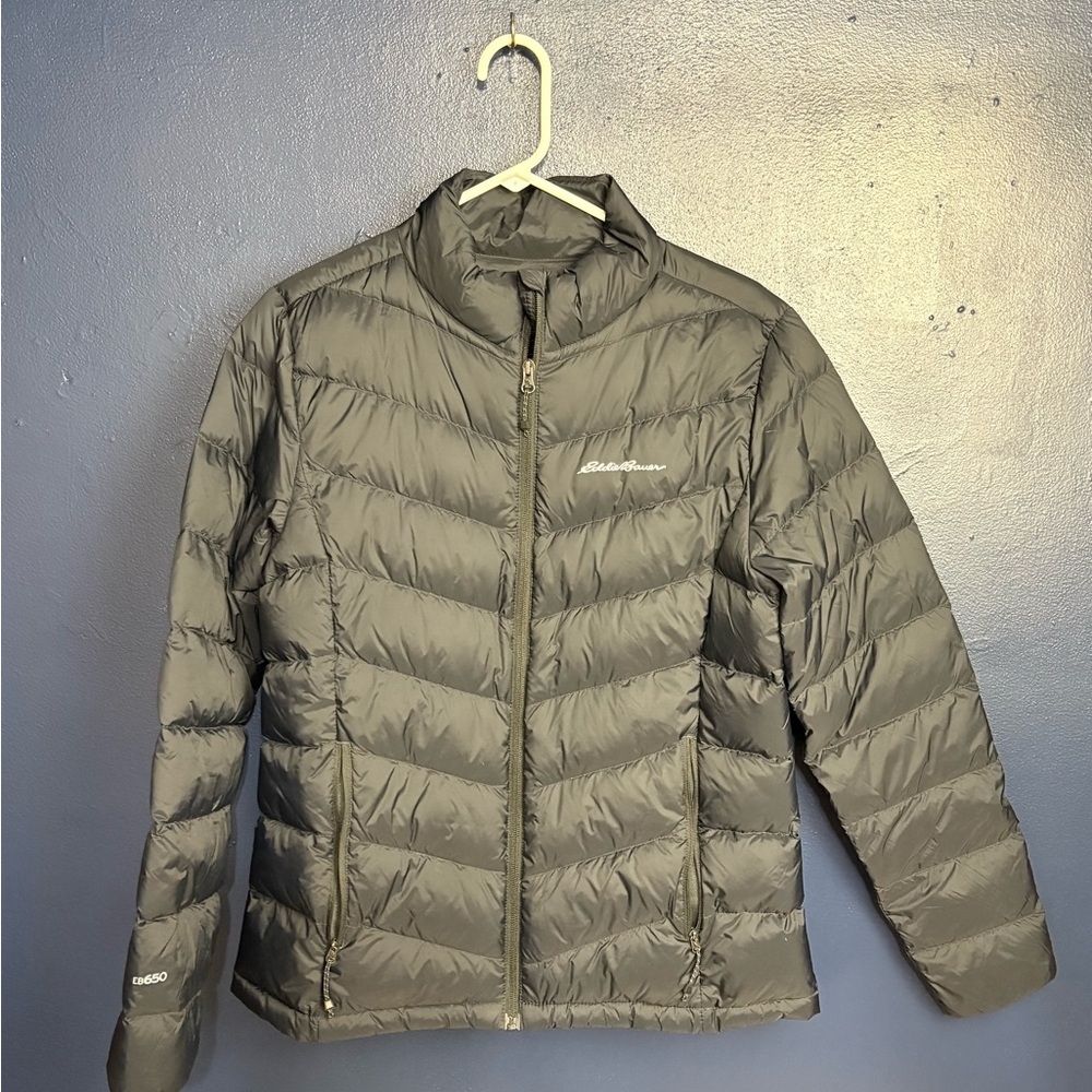 Eddie Bauer EB 650 Women's Black Packable Down Puffer Jacket